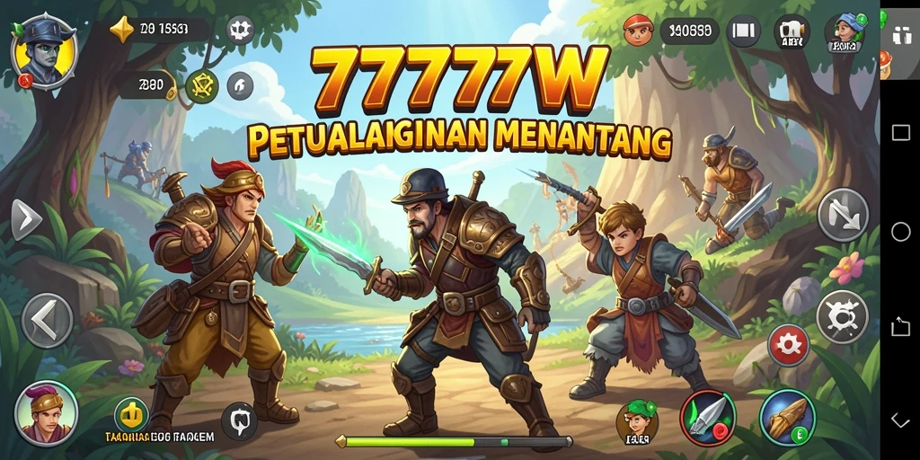 Tangkapan layar menunjukkan aksi seru dalam permainan petualangan.