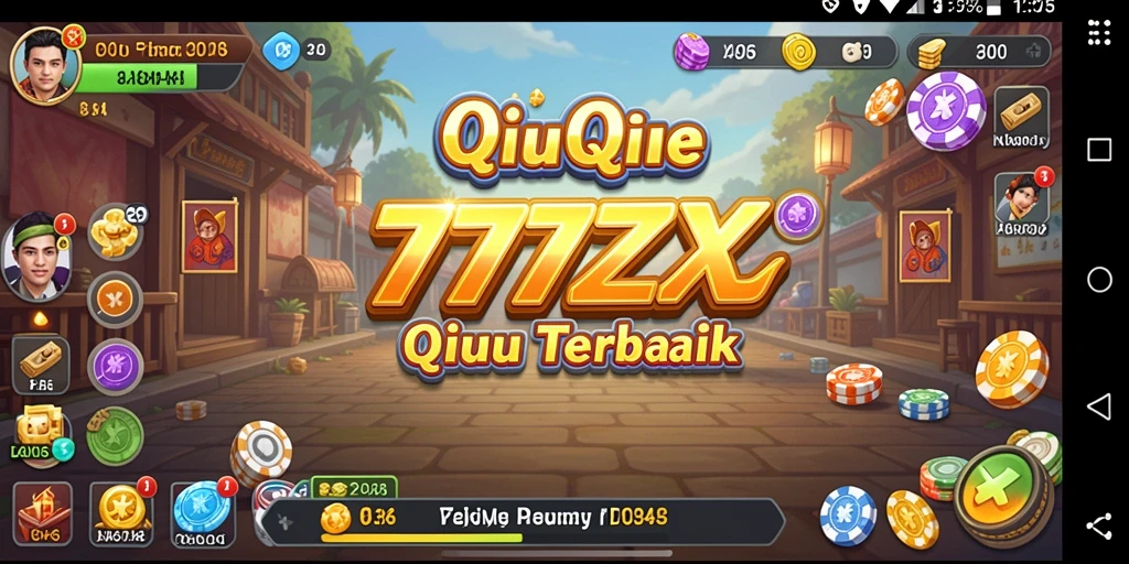 Screenshot gameplay QiuQiu di 777ZX yang menarik.
