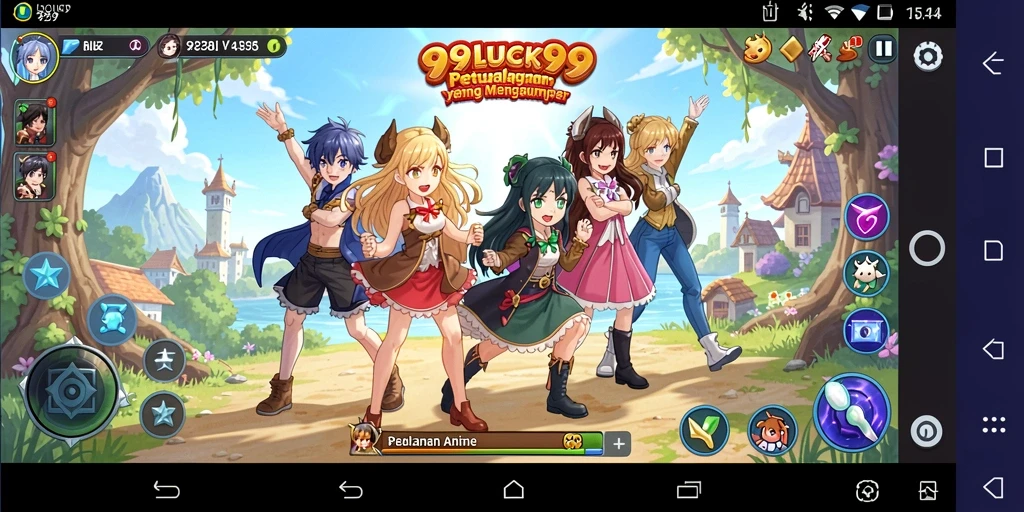 Tampilan screenshot yang menunjukkan permainan seru dalam 99LUCK99.