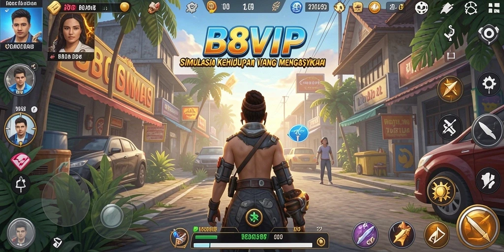Tangkapan layar utama B8VIP menampilkan gameplay menarik dan interaksi antar pemain.