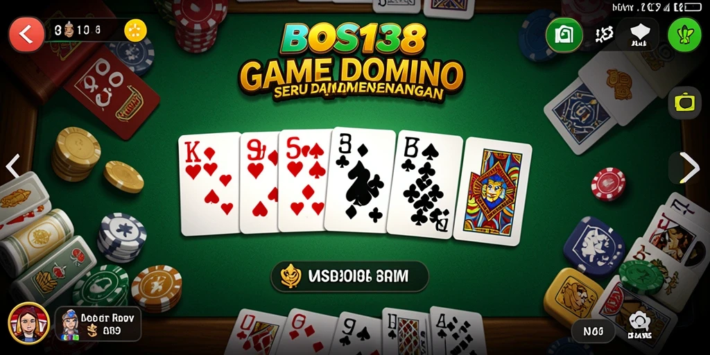 Screenshot gameplay BOS138 yang menunjukan keseruan bermain Domino.