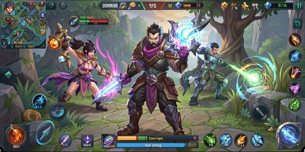 Gameplay seru dalam DOREMI88 dengan karakter unik.