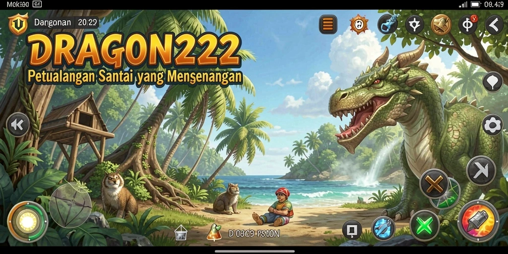 Tampilan gameplay seru dan penuh warna dari DRAGON222.