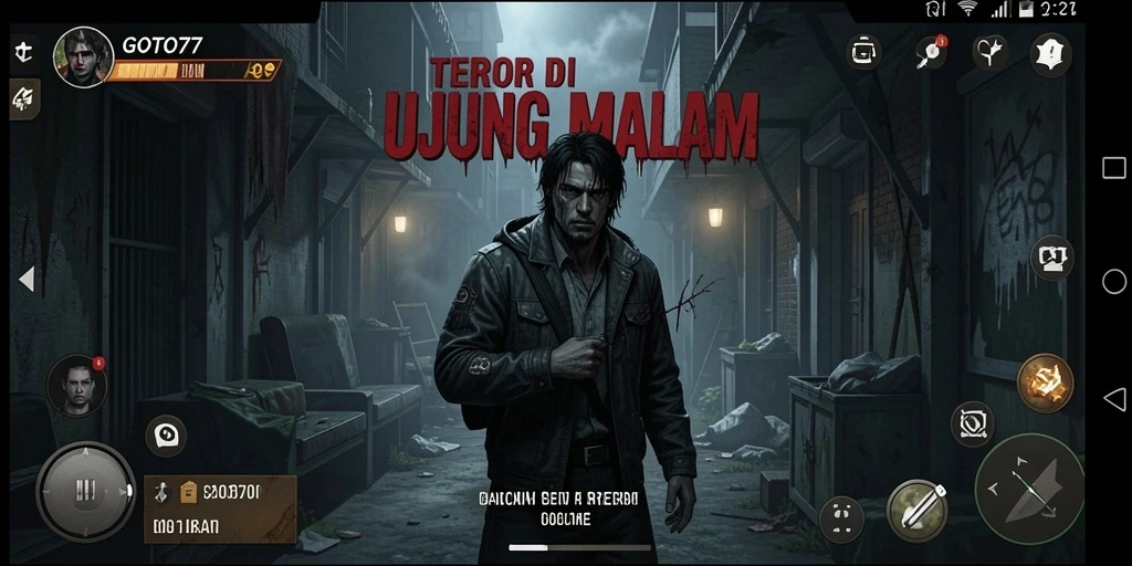 Tampilan gameplay mencekam dari GOTO77 yang membuat jantung berdebar.