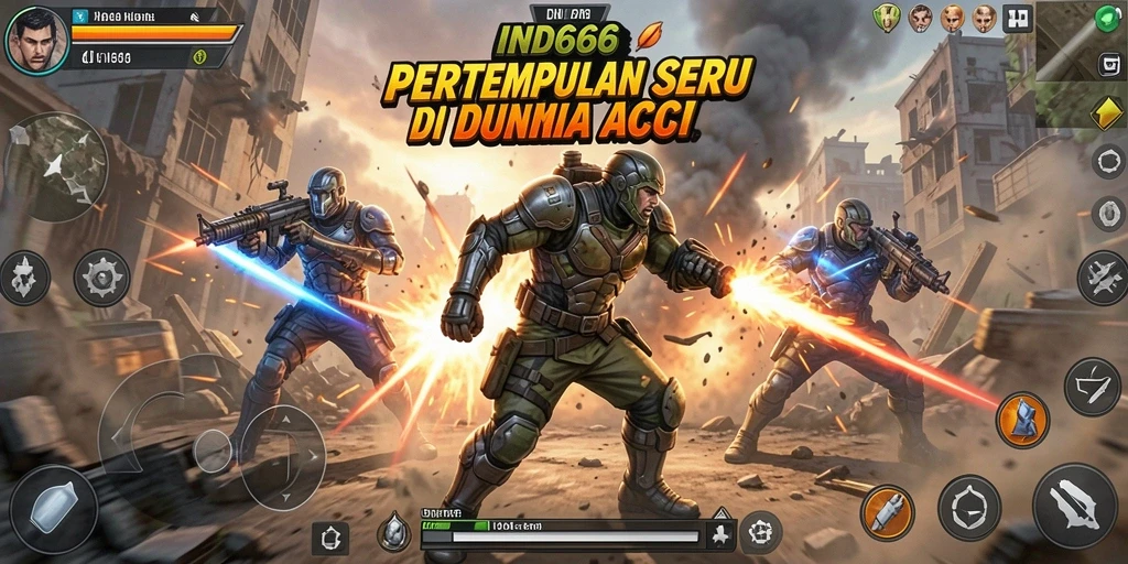 Tampilan gameplay seru dan penuh aksi dari IND666 yang mendebarkan.