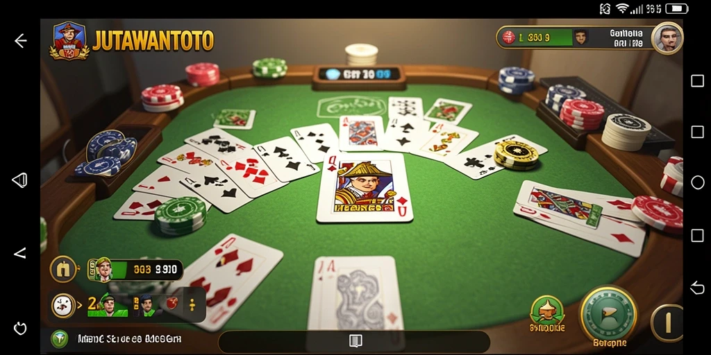 Tampilan gameplay seru dalam JUTAWANTOTO yang menarik.