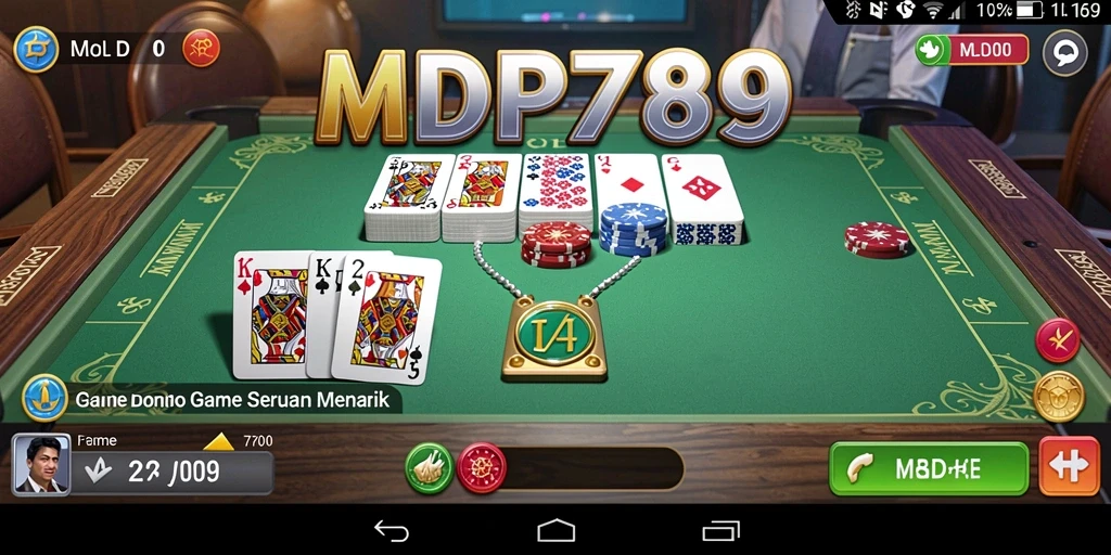 Tampilan gameplay menarik dari MVP789 saat bermain Domino.
