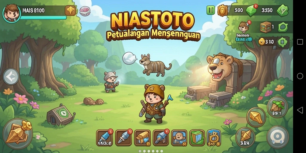 Tampilan gameplay NIASTOTO yang menarik dan memukau.
