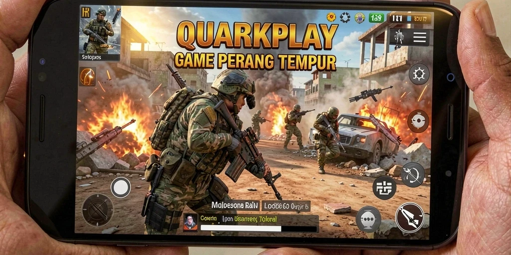 Tampilan gameplay mendebarkan dari QUARKPLAY yang menyuguhkan aksi TPS.