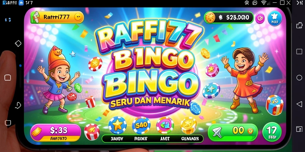 Screenshot RAFFI777 menampilkan gameplay seru dan interaksi pemain.