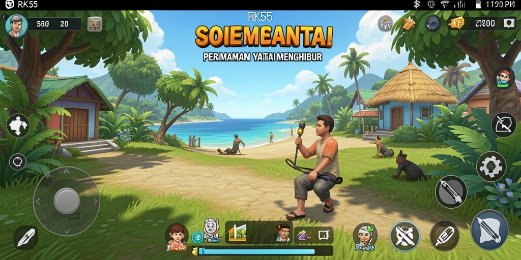 Tampilan menarik gameplay RK55 dalam keseruan bermain.