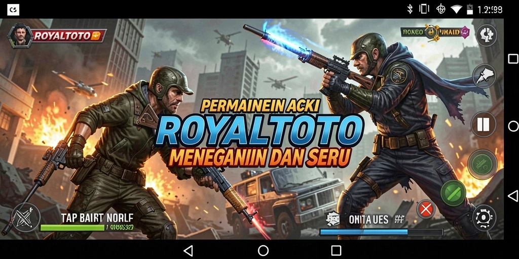 Tampilan aksi seru dalam gameplay ROYALTOTO.