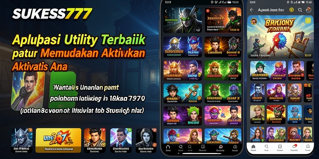 Tampilan antarmuka aplikasi SUKSES777 yang intuitif dan modern.