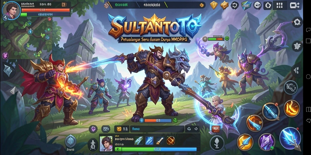 Screenshot gameplay SULTANTOTO menampilkan aksi pertarungan yang intens.