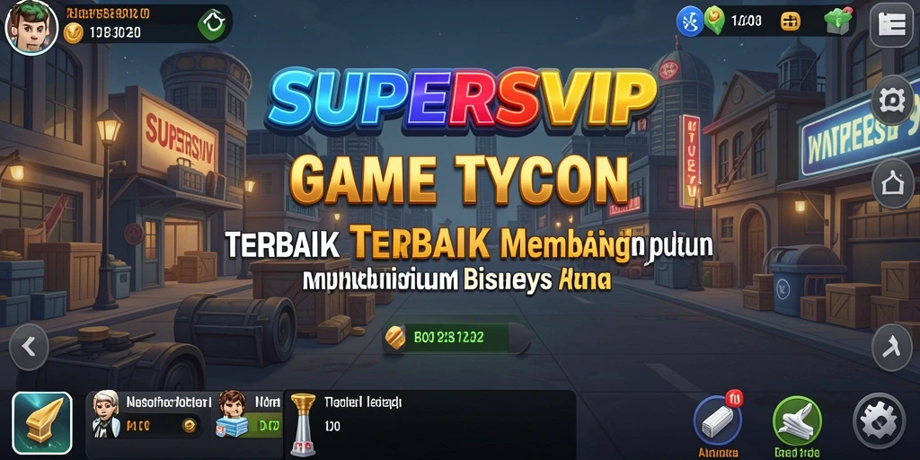 Tampilan gameplay yang menarik dalam <strong>SUPERSVIP</strong> saat membangun imperium bisnis.