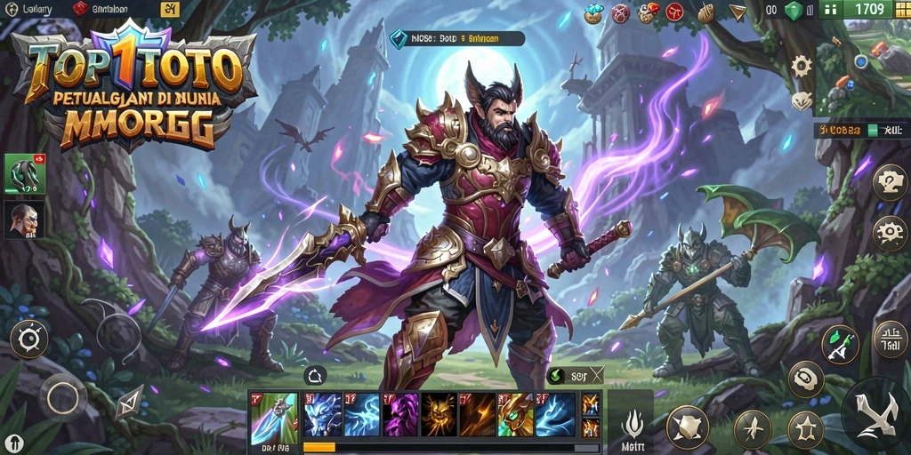 Gameplay hebat dari game MMORPG TOP1TOTO yang penuh aksi.