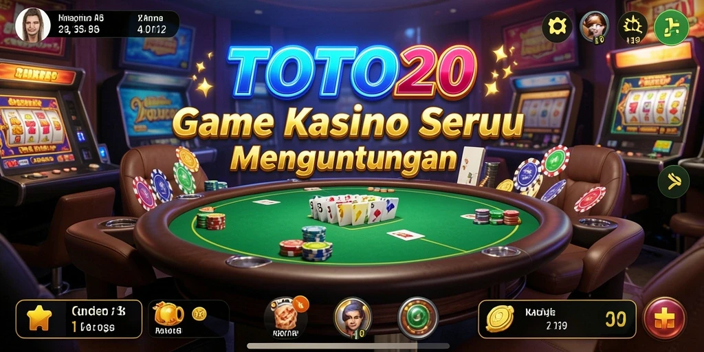 Screenshot TOTO20 menampilkan gameplay kasino yang mengasyikkan.