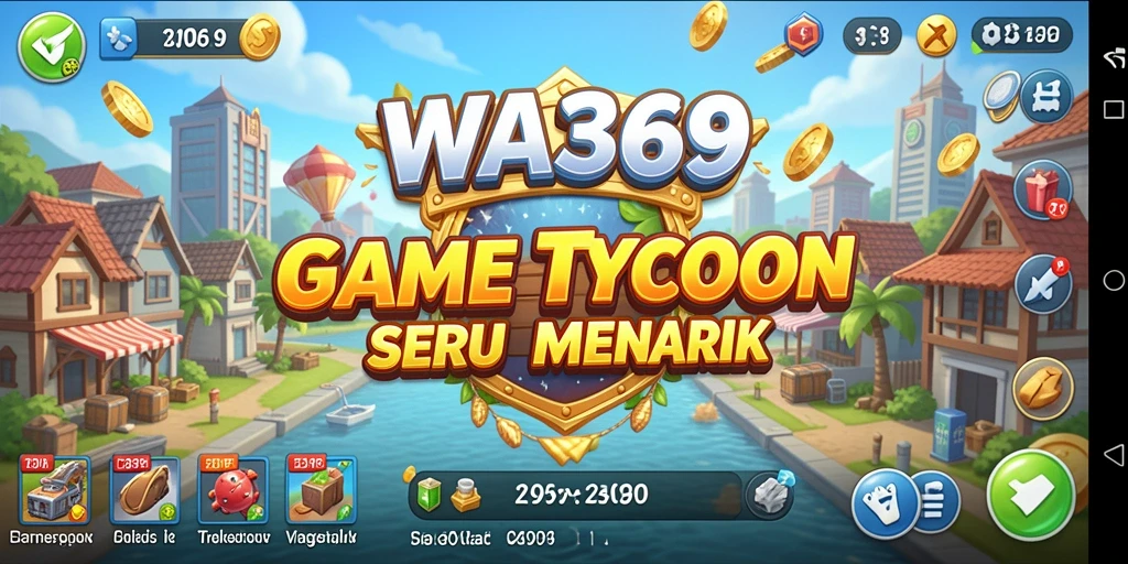 Screenshot menampilkan gameplay Tycoon yang seru dan mendalam.